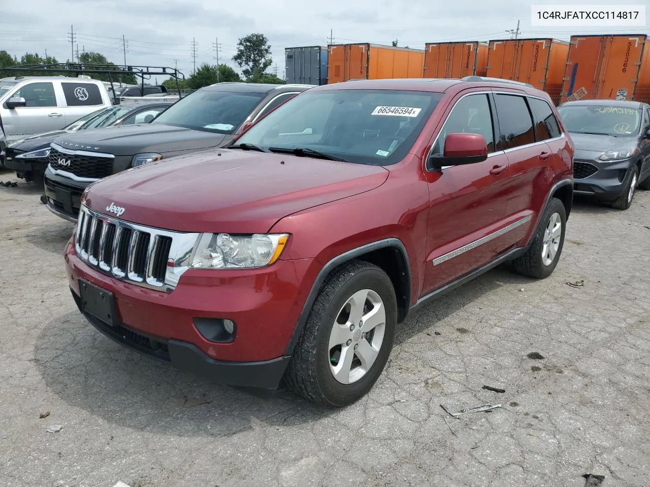 2012 Jeep Grand Cherokee Laredo VIN: 1C4RJFATXCC114817 Lot: 66546594