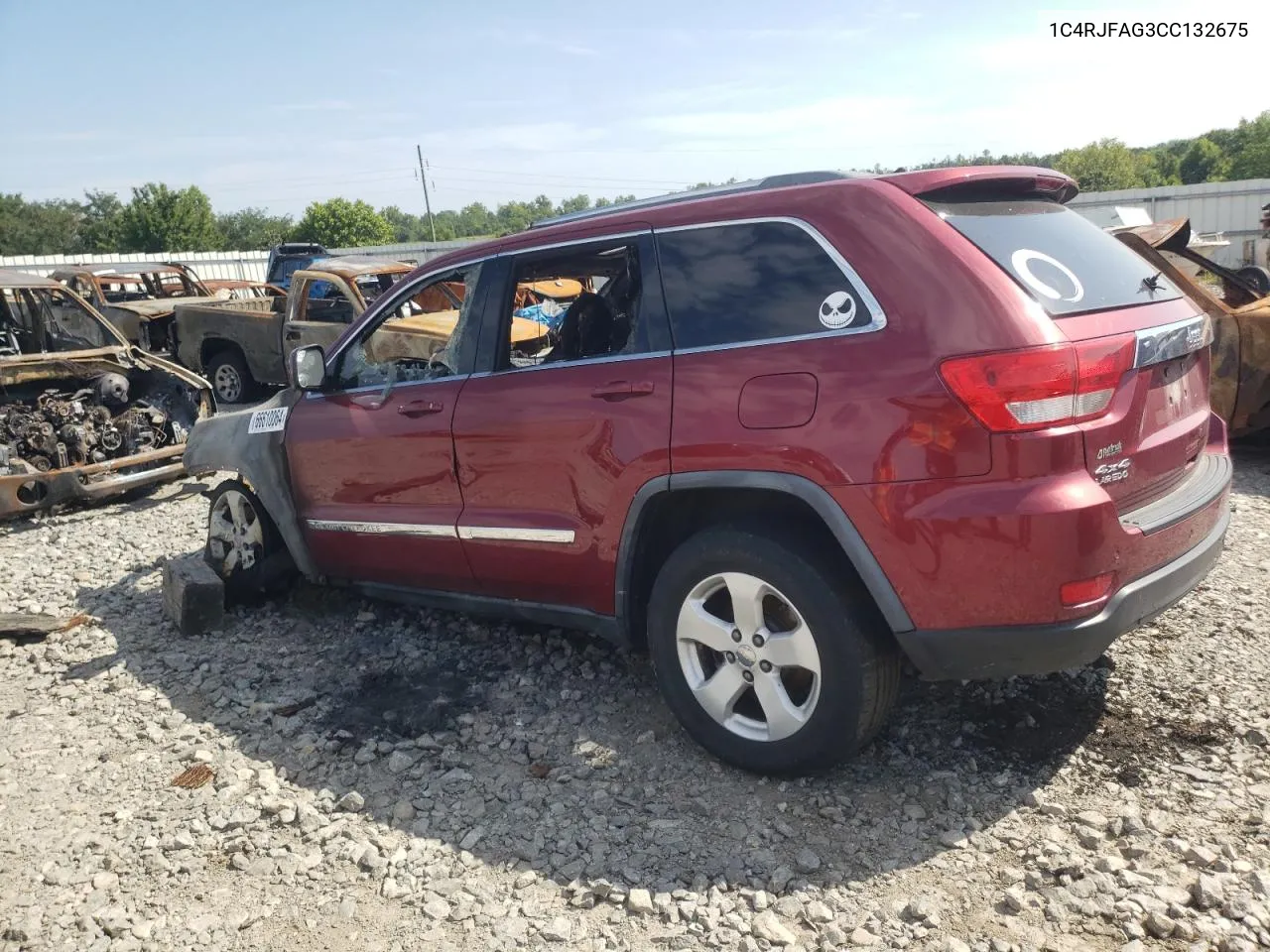 2012 Jeep Grand Cherokee Laredo VIN: 1C4RJFAG3CC132675 Lot: 66610064