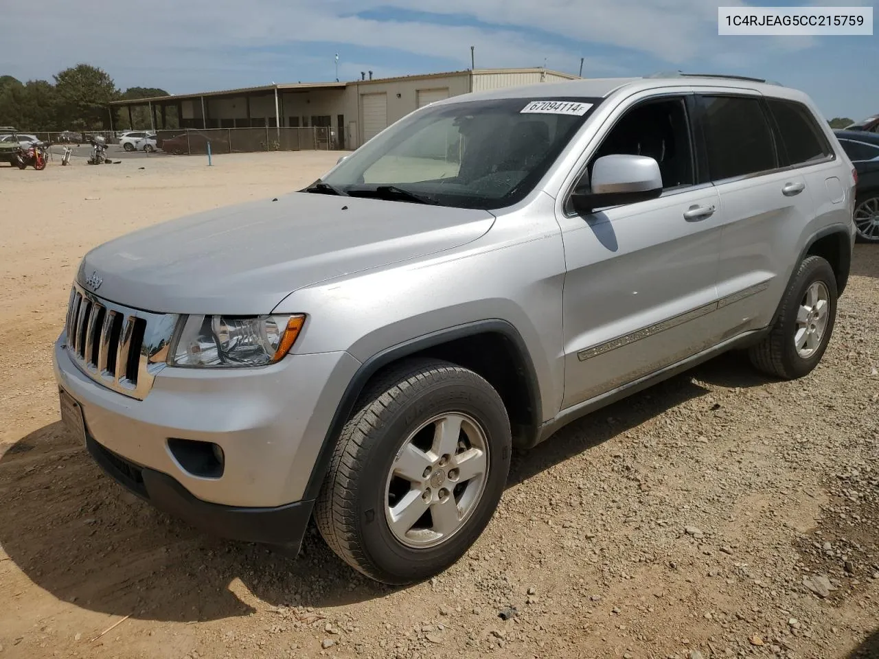 1C4RJEAG5CC215759 2012 Jeep Grand Cherokee Laredo