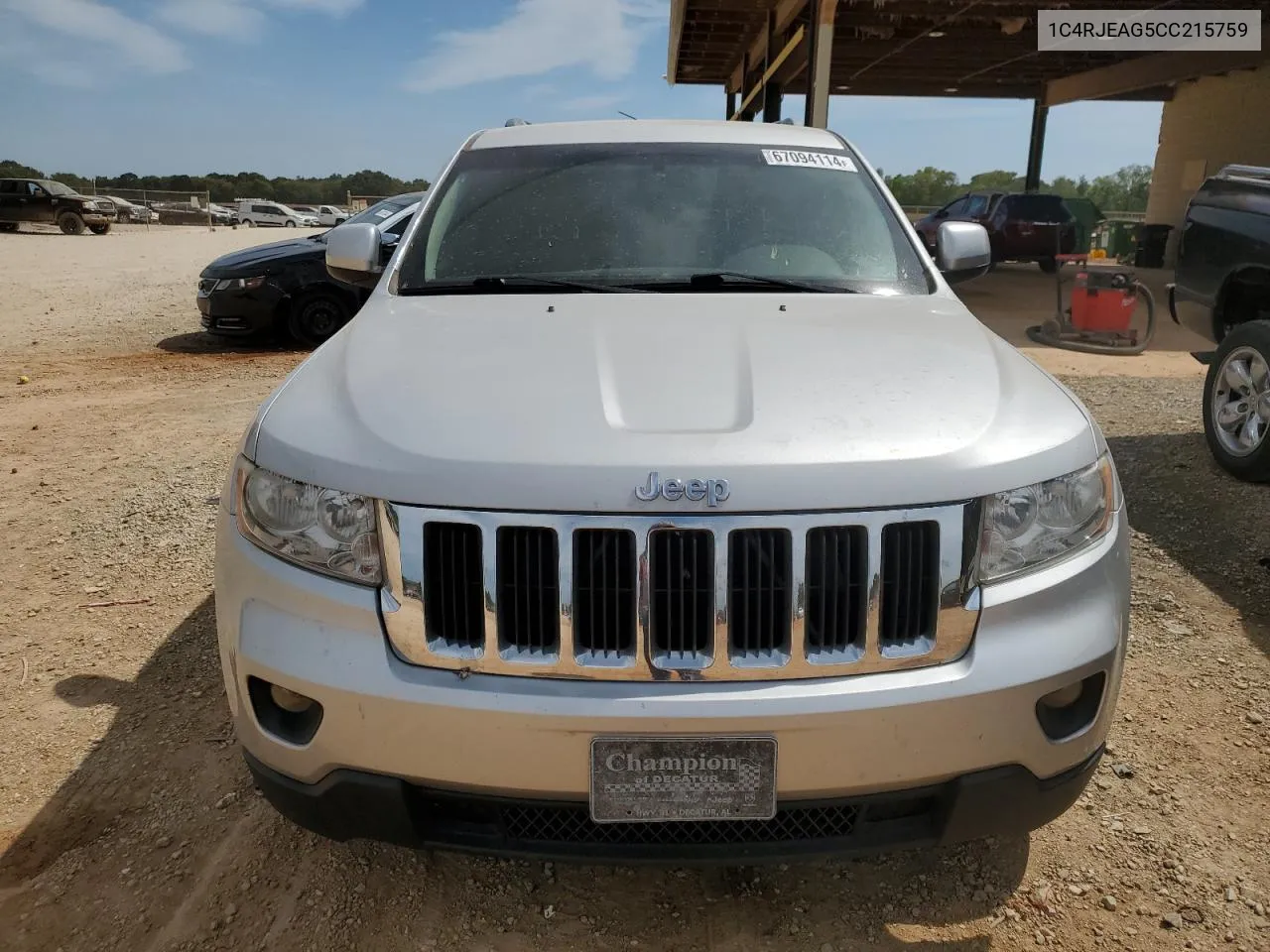 2012 Jeep Grand Cherokee Laredo VIN: 1C4RJEAG5CC215759 Lot: 67094114