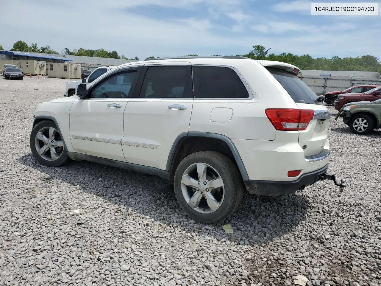 2012 Jeep Grand Cherokee Overland VIN: 1C4RJECT9CC194733 Lot: 68240734