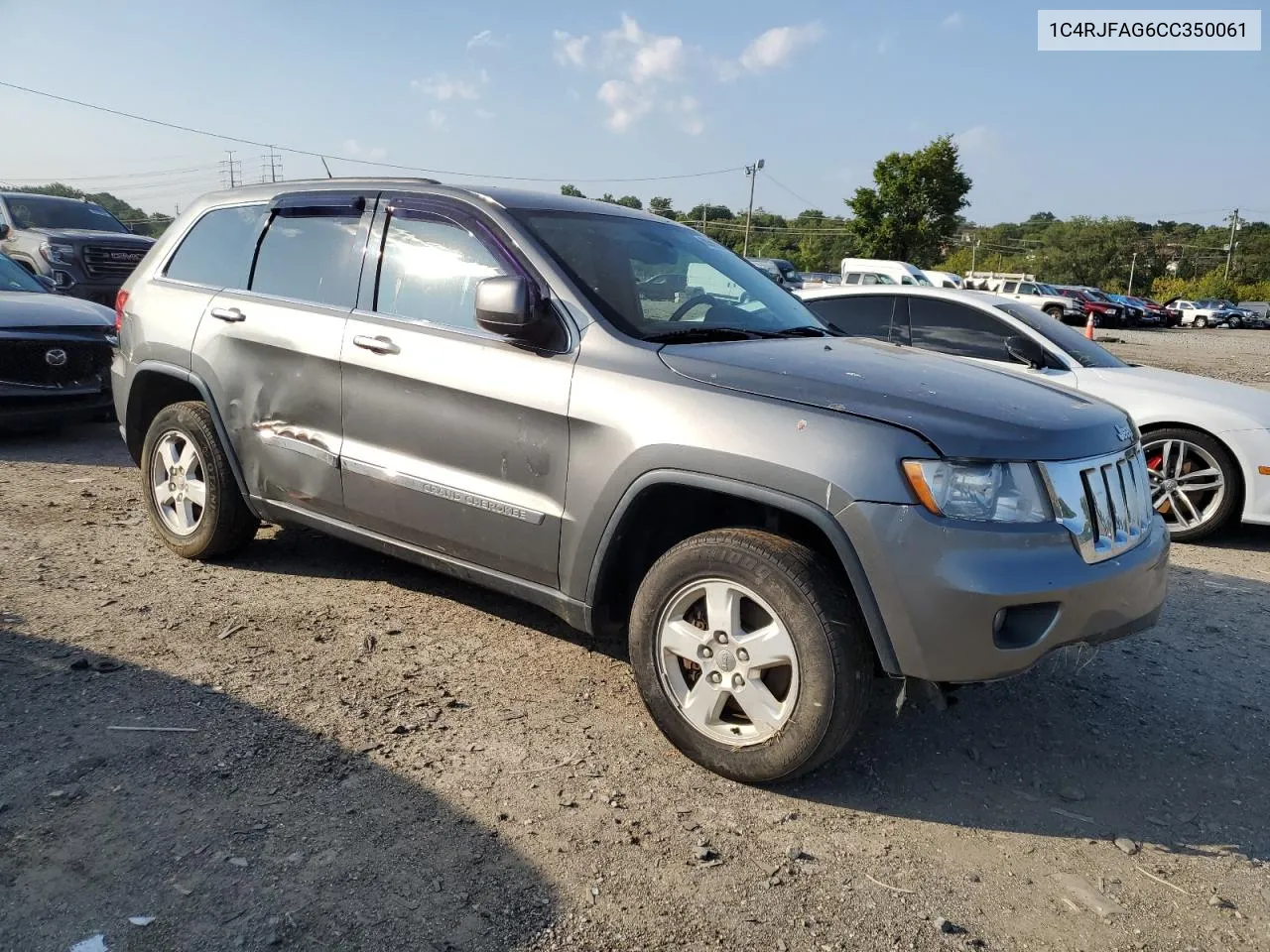 2012 Jeep Grand Cherokee Laredo VIN: 1C4RJFAG6CC350061 Lot: 68842994