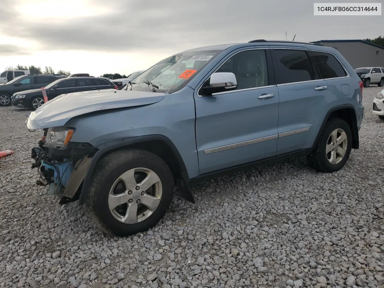 2012 Jeep Grand Cherokee Limited VIN: 1C4RJFBG6CC314644 Lot: 69001834