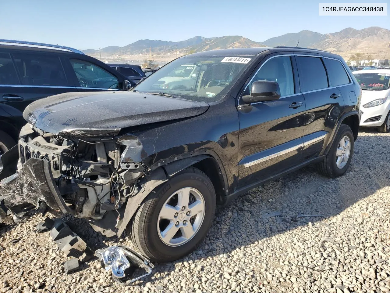 2012 Jeep Grand Cherokee Laredo VIN: 1C4RJFAG6CC348438 Lot: 69040414