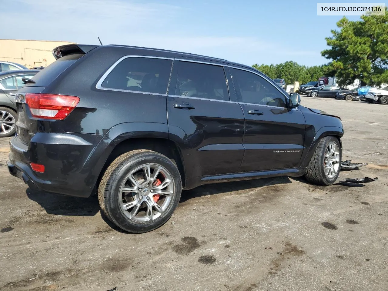 2012 Jeep Grand Cherokee Srt-8 VIN: 1C4RJFDJ3CC324136 Lot: 69454724