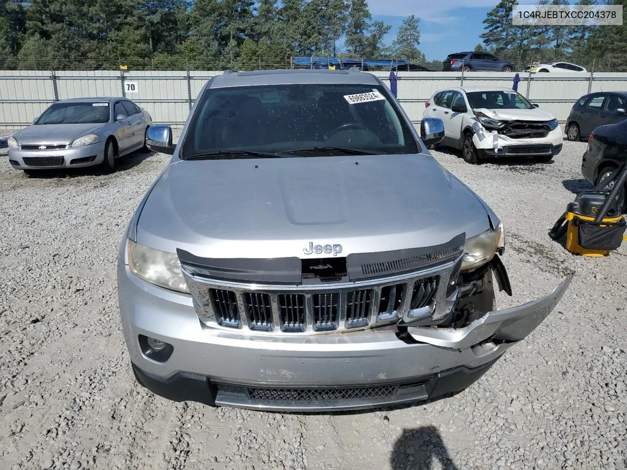 2012 Jeep Grand Cherokee Limited VIN: 1C4RJEBTXCC204378 Lot: 69863524