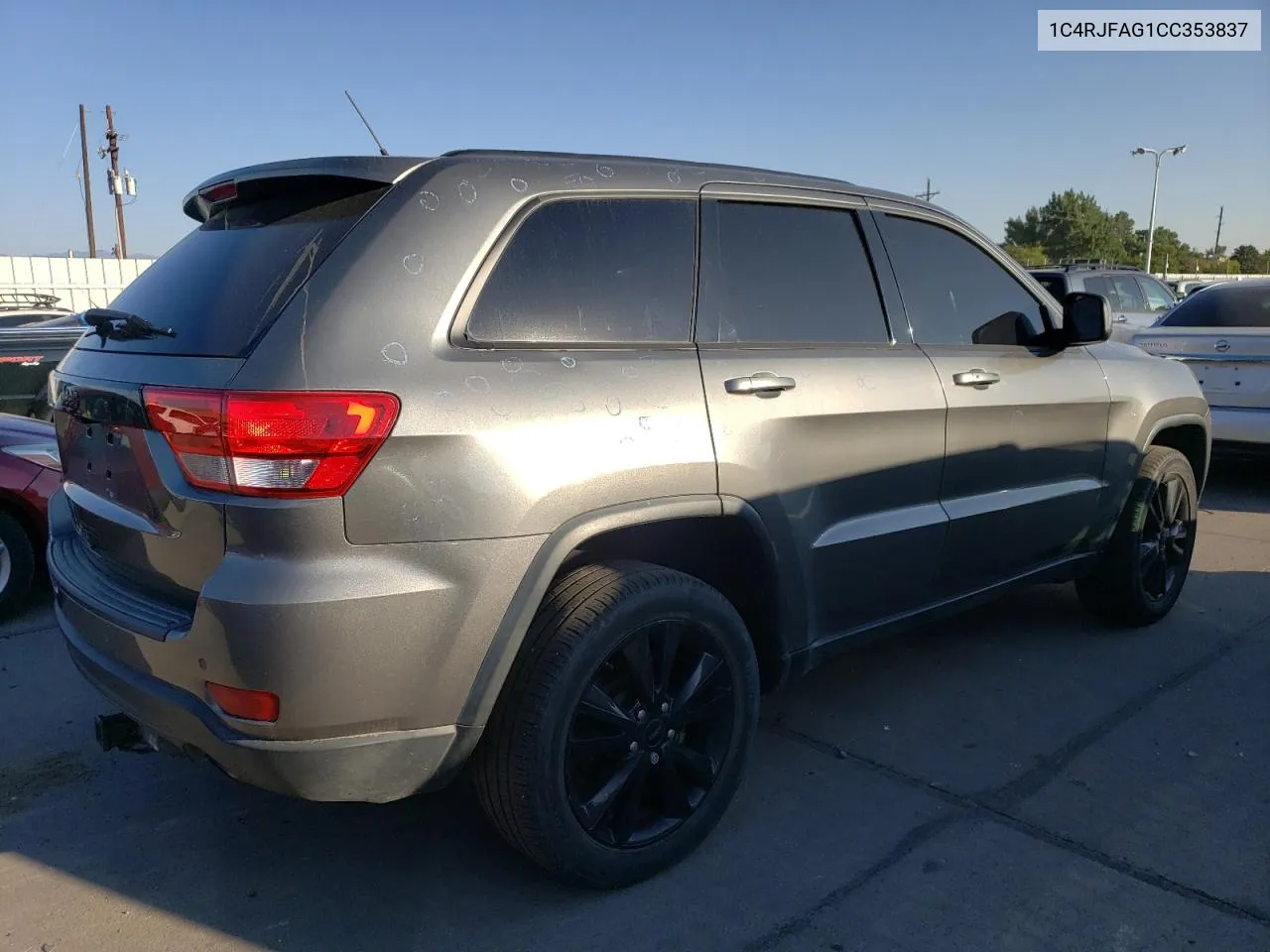 2012 Jeep Grand Cherokee Laredo VIN: 1C4RJFAG1CC353837 Lot: 69961054