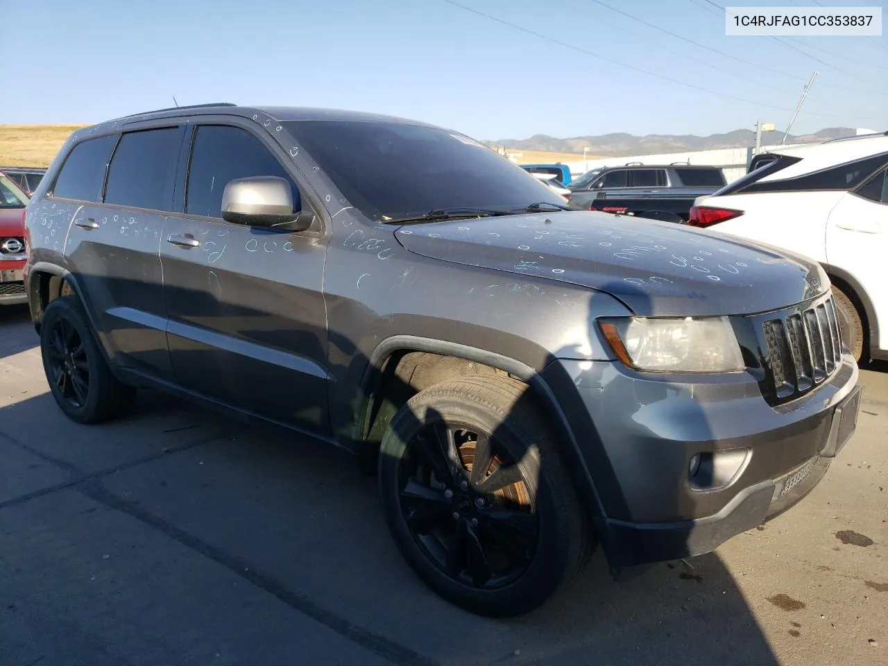 1C4RJFAG1CC353837 2012 Jeep Grand Cherokee Laredo