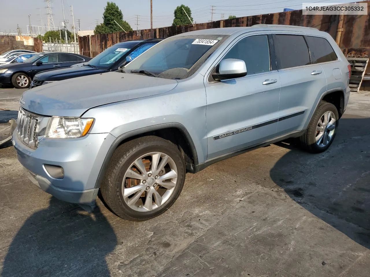 1C4RJEAG3CC305332 2012 Jeep Grand Cherokee Laredo