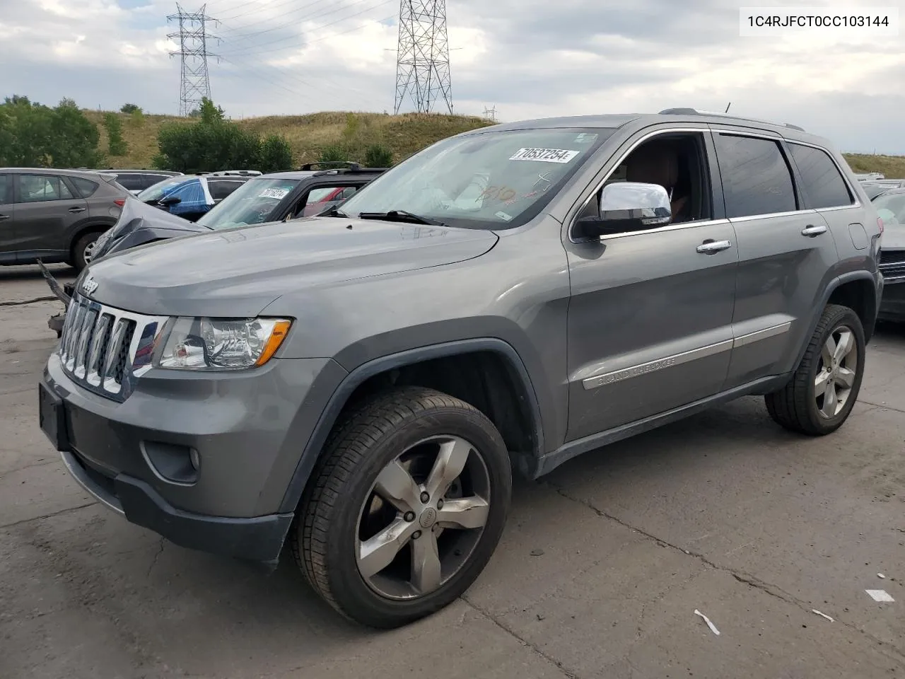 2012 Jeep Grand Cherokee Overland VIN: 1C4RJFCT0CC103144 Lot: 70537254