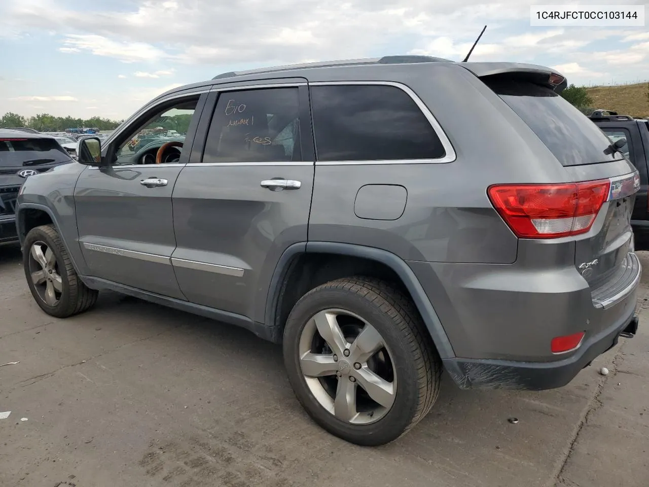 2012 Jeep Grand Cherokee Overland VIN: 1C4RJFCT0CC103144 Lot: 70537254