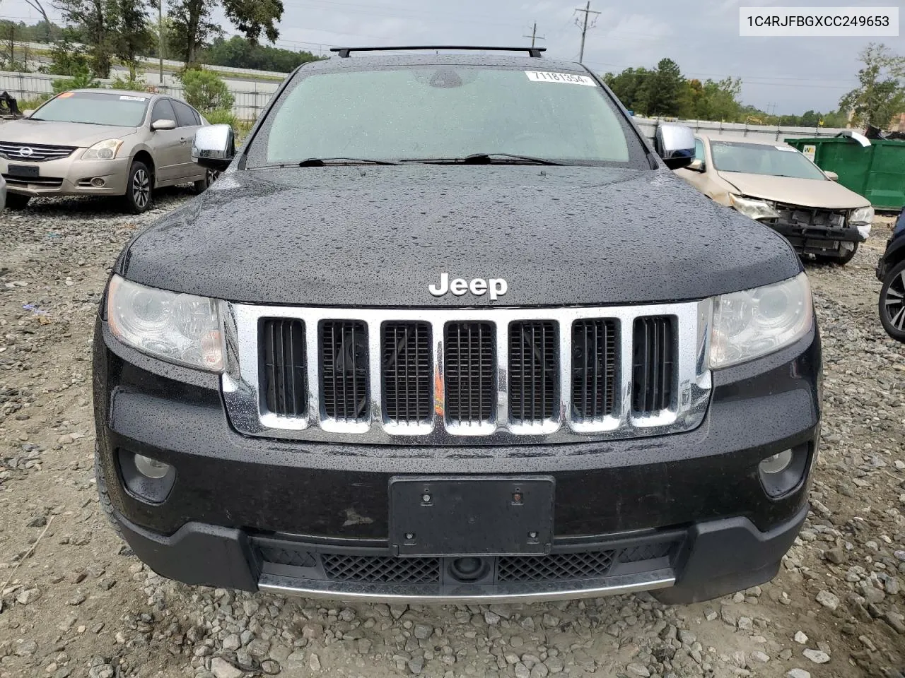 2012 Jeep Grand Cherokee Limited VIN: 1C4RJFBGXCC249653 Lot: 71181354