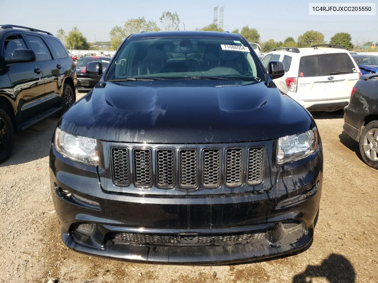 2012 Jeep Grand Cherokee Srt-8 VIN: 1C4RJFDJXCC205550 Lot: 71486554