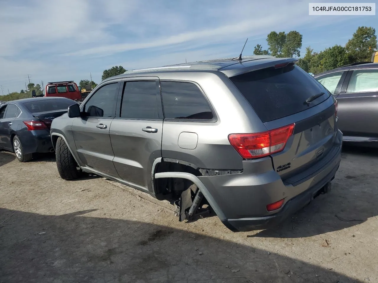 2012 Jeep Grand Cherokee Laredo VIN: 1C4RJFAG0CC181753 Lot: 71970234