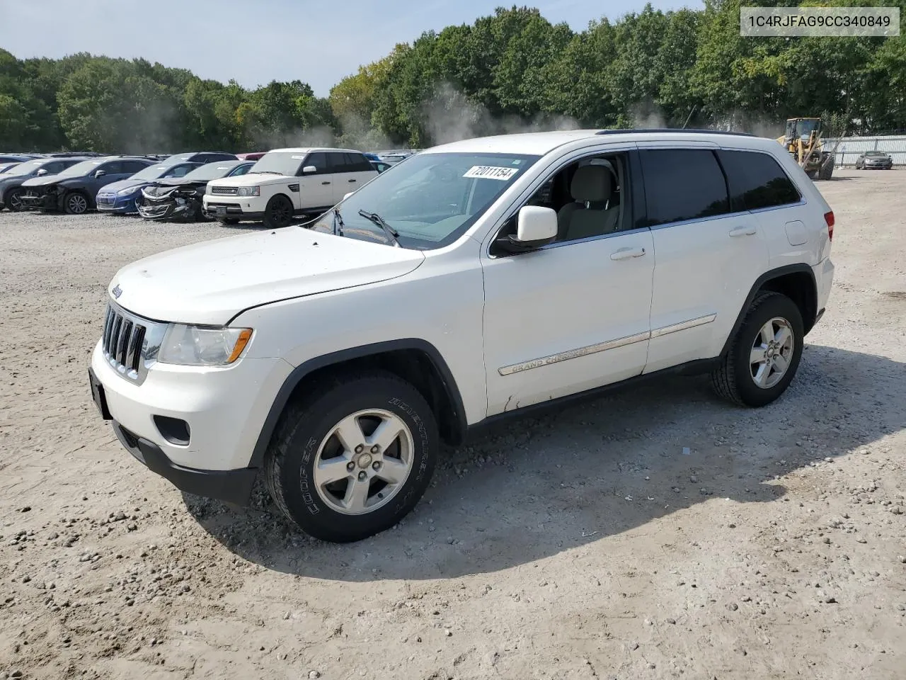 2012 Jeep Grand Cherokee Laredo VIN: 1C4RJFAG9CC340849 Lot: 72011154