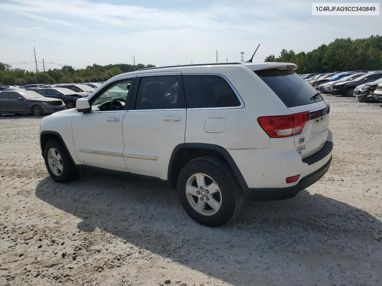 2012 Jeep Grand Cherokee Laredo VIN: 1C4RJFAG9CC340849 Lot: 72011154