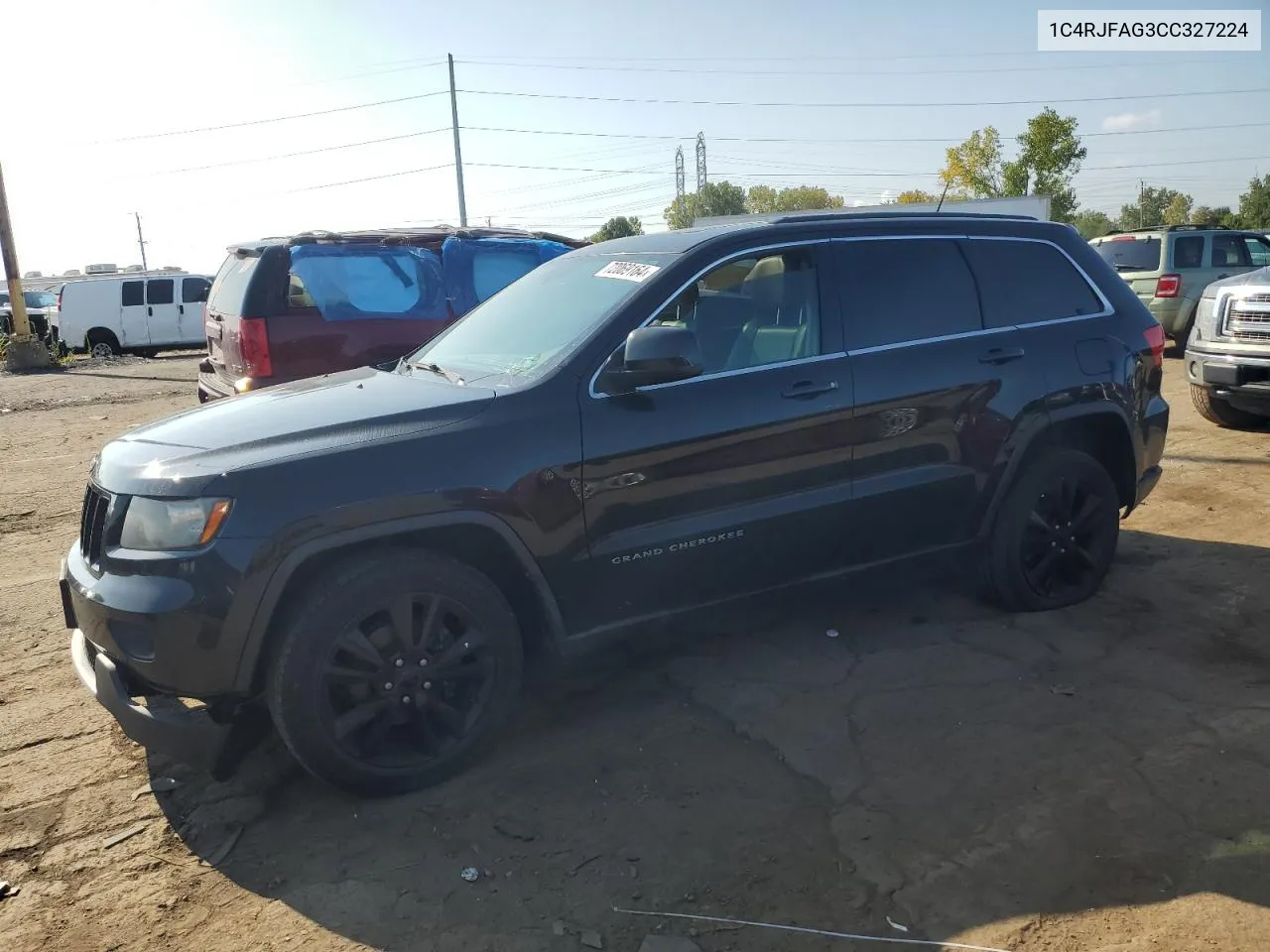 2012 Jeep Grand Cherokee Laredo VIN: 1C4RJFAG3CC327224 Lot: 72069164