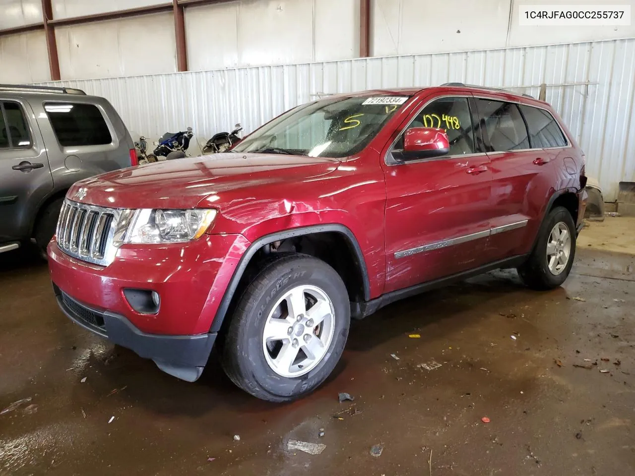 2012 Jeep Grand Cherokee Laredo VIN: 1C4RJFAG0CC255737 Lot: 72192334