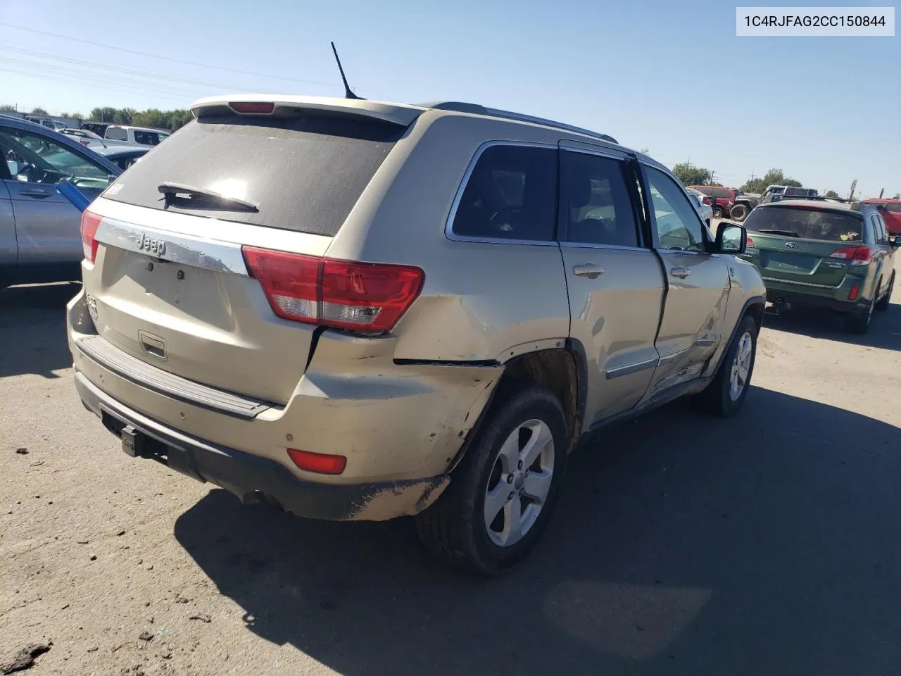 2012 Jeep Grand Cherokee Laredo VIN: 1C4RJFAG2CC150844 Lot: 72282454