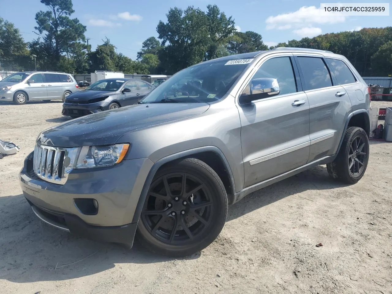 2012 Jeep Grand Cherokee Overland VIN: 1C4RJFCT4CC325959 Lot: 72350784