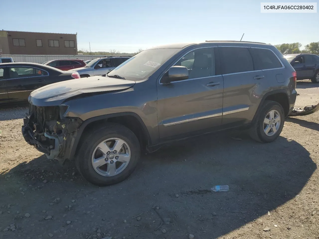 2012 Jeep Grand Cherokee Laredo VIN: 1C4RJFAG6CC280402 Lot: 72554624