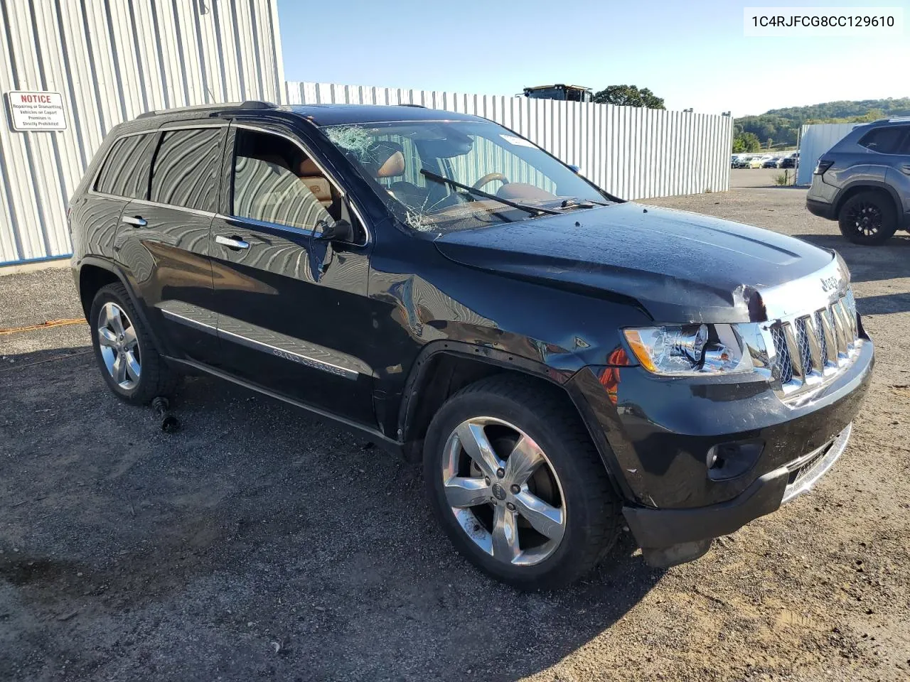 2012 Jeep Grand Cherokee Overland VIN: 1C4RJFCG8CC129610 Lot: 72571174