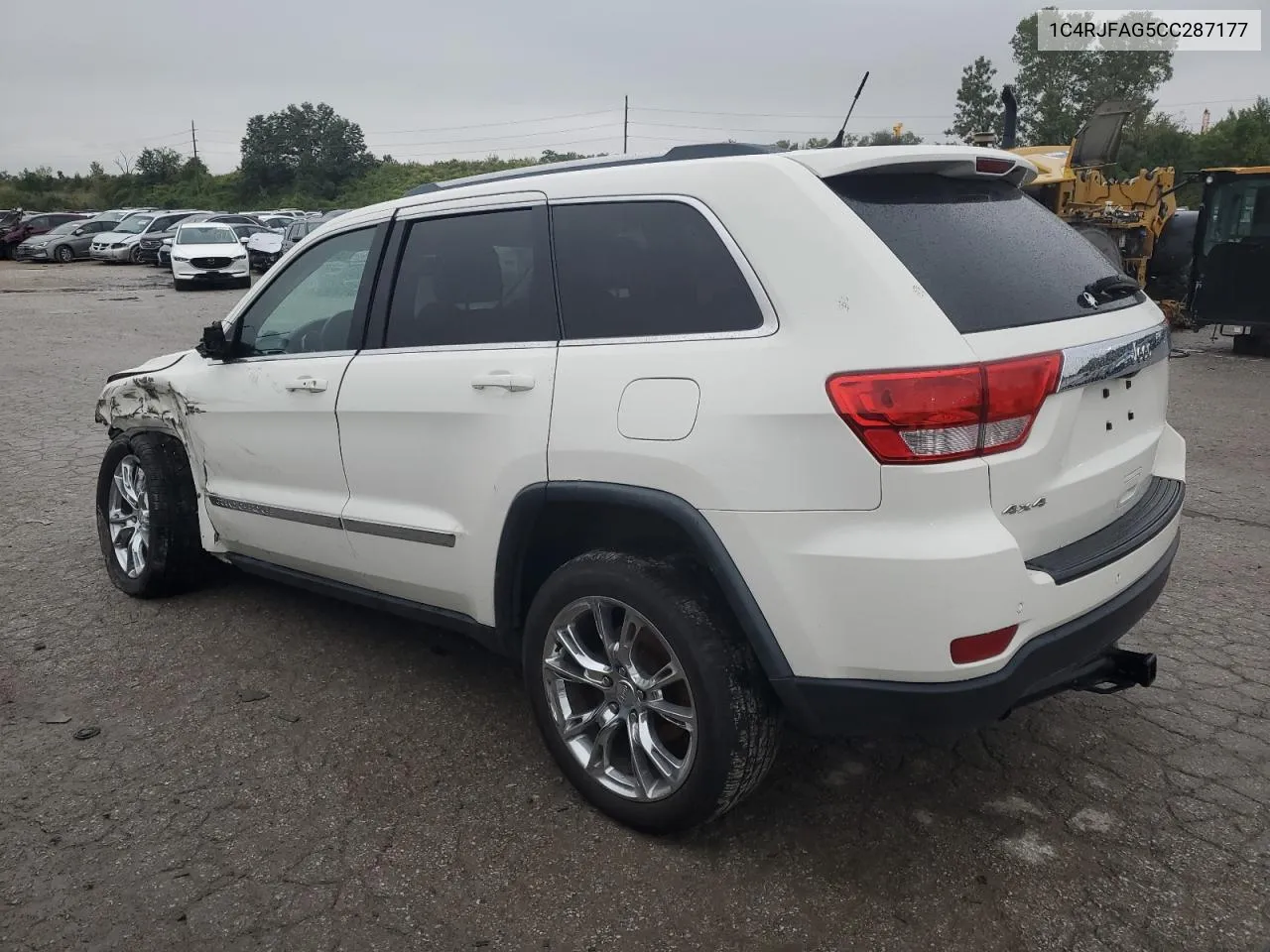 2012 Jeep Grand Cherokee Laredo VIN: 1C4RJFAG5CC287177 Lot: 72738084