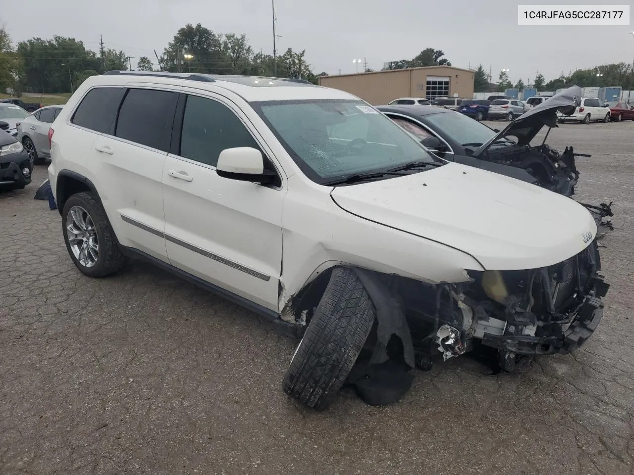 2012 Jeep Grand Cherokee Laredo VIN: 1C4RJFAG5CC287177 Lot: 72738084