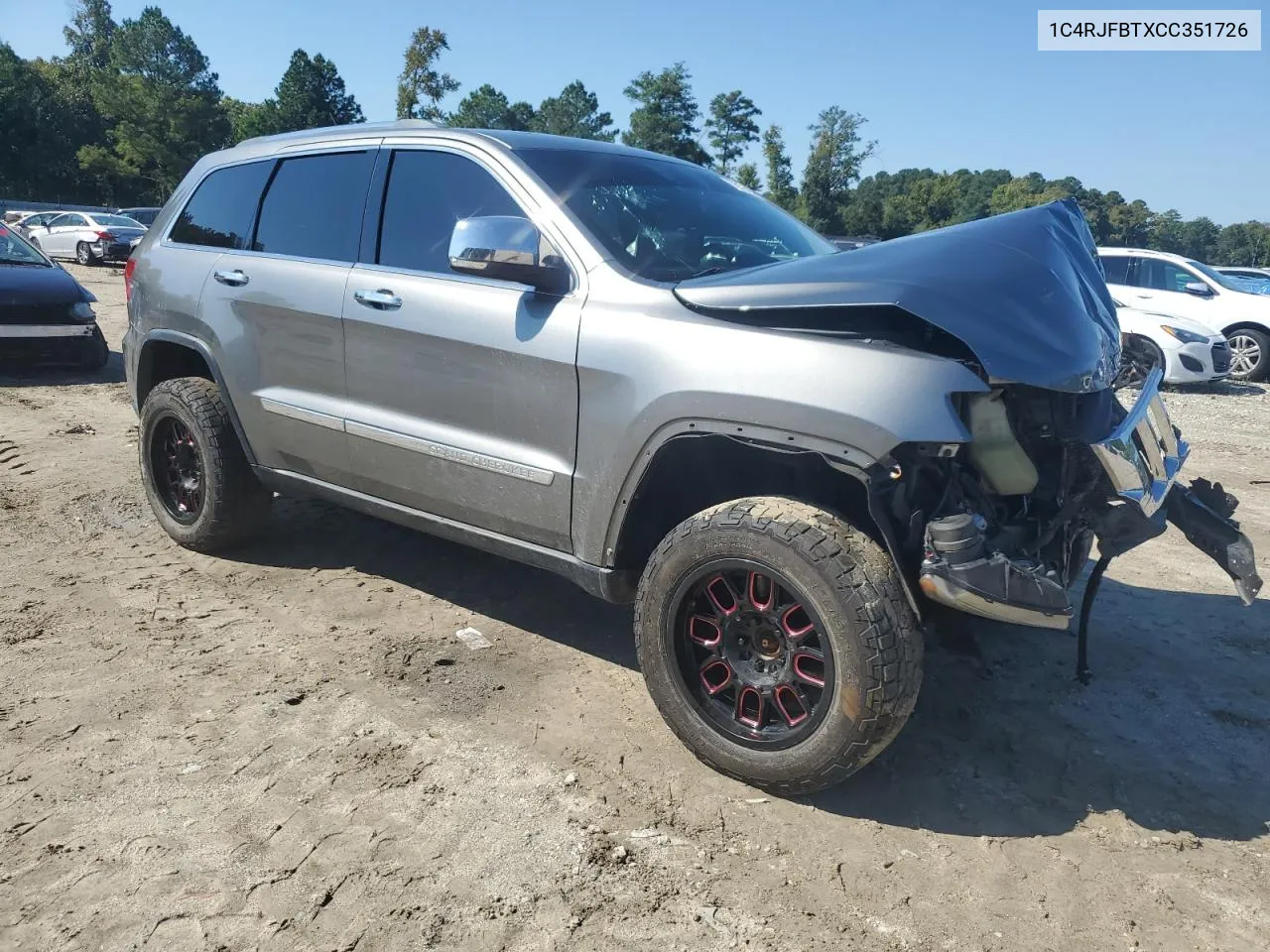 2012 Jeep Grand Cherokee Limited VIN: 1C4RJFBTXCC351726 Lot: 72906494