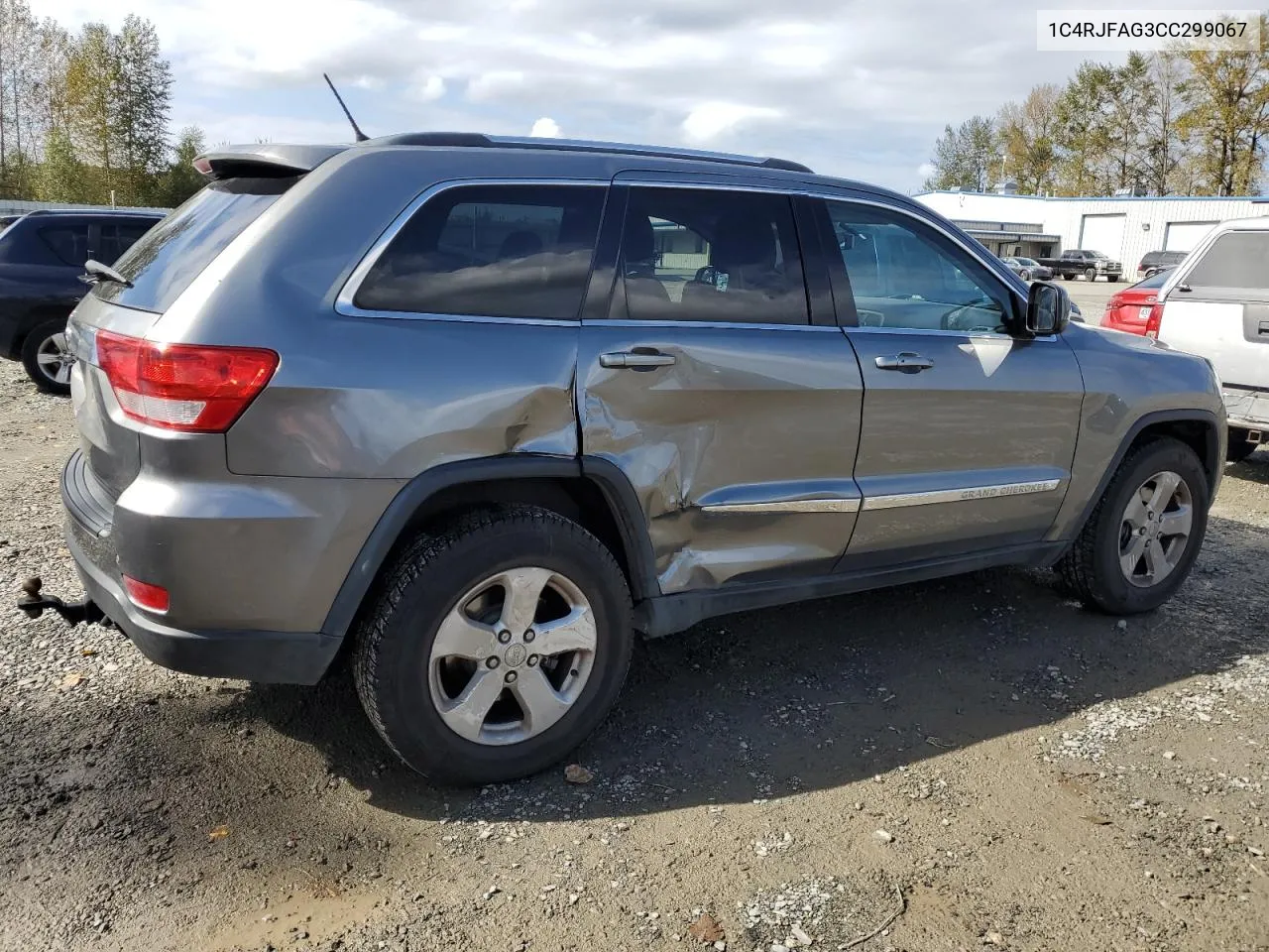 2012 Jeep Grand Cherokee Laredo VIN: 1C4RJFAG3CC299067 Lot: 72910304