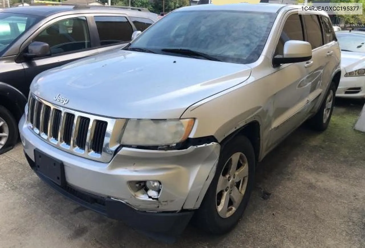 1C4RJEAGXCC195377 2012 Jeep Grand Cherokee Laredo