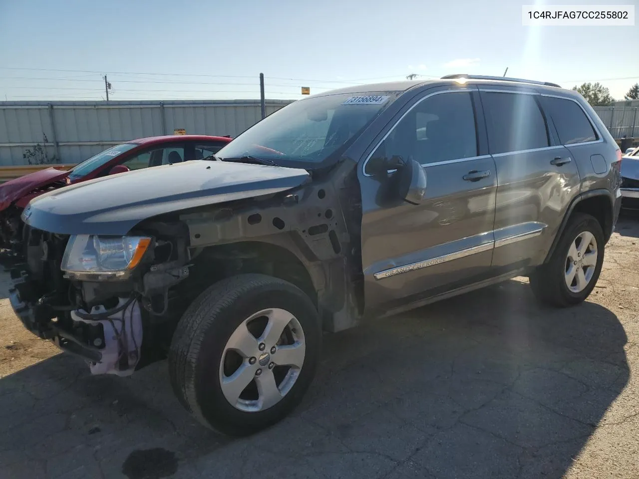 2012 Jeep Grand Cherokee Laredo VIN: 1C4RJFAG7CC255802 Lot: 73156894