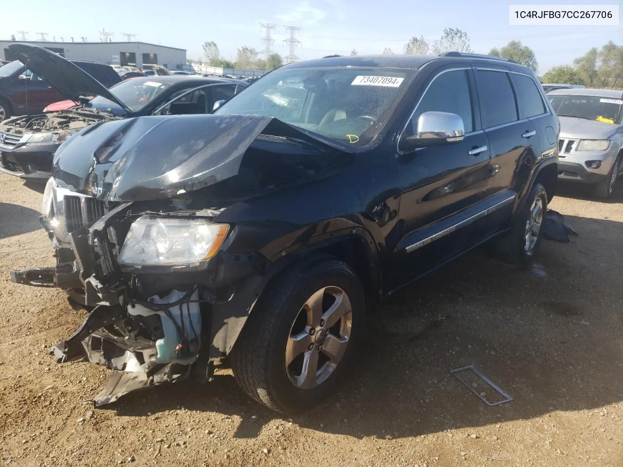 2012 Jeep Grand Cherokee Limited VIN: 1C4RJFBG7CC267706 Lot: 73407094