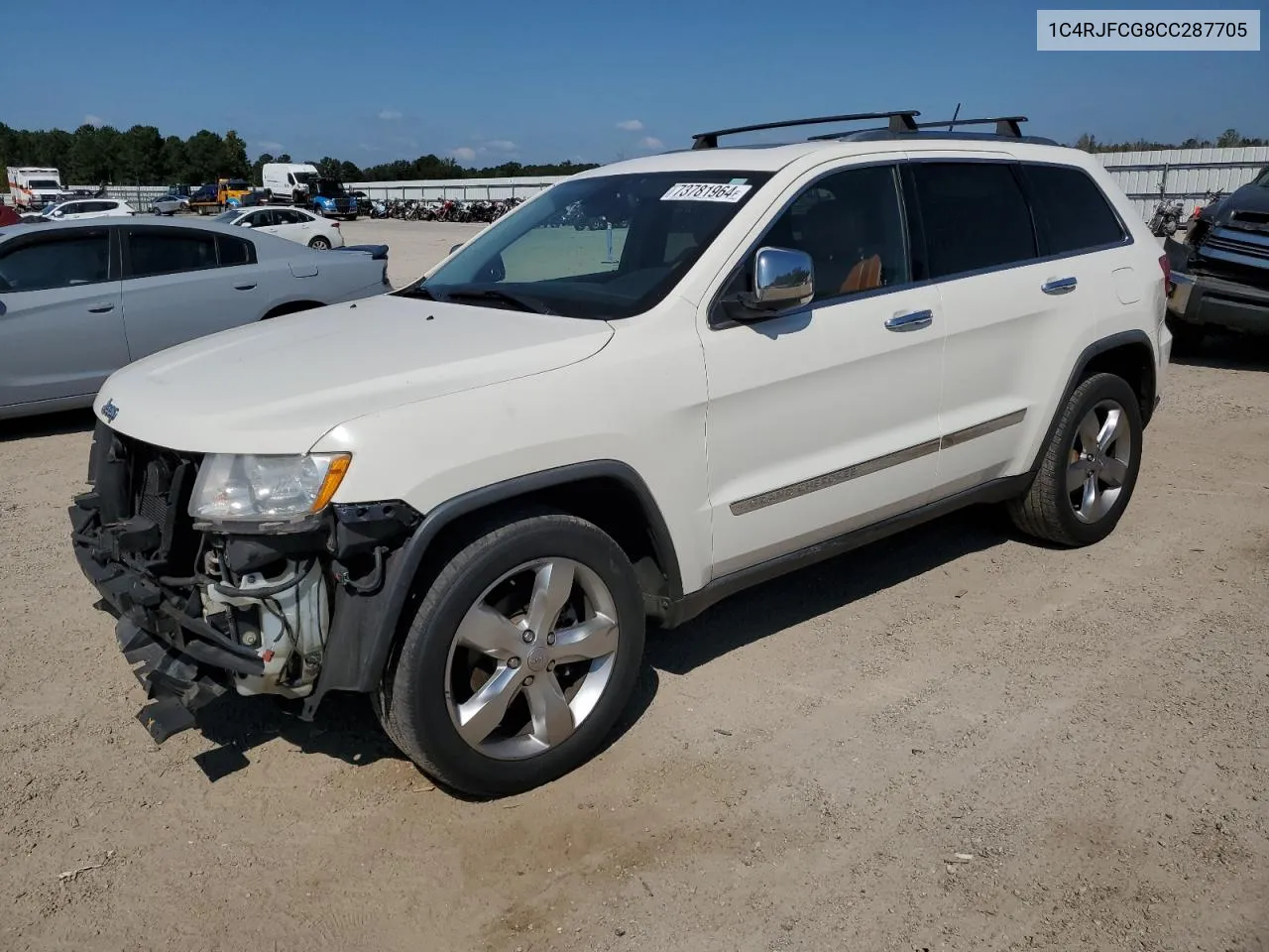 2012 Jeep Grand Cherokee Overland VIN: 1C4RJFCG8CC287705 Lot: 73781964