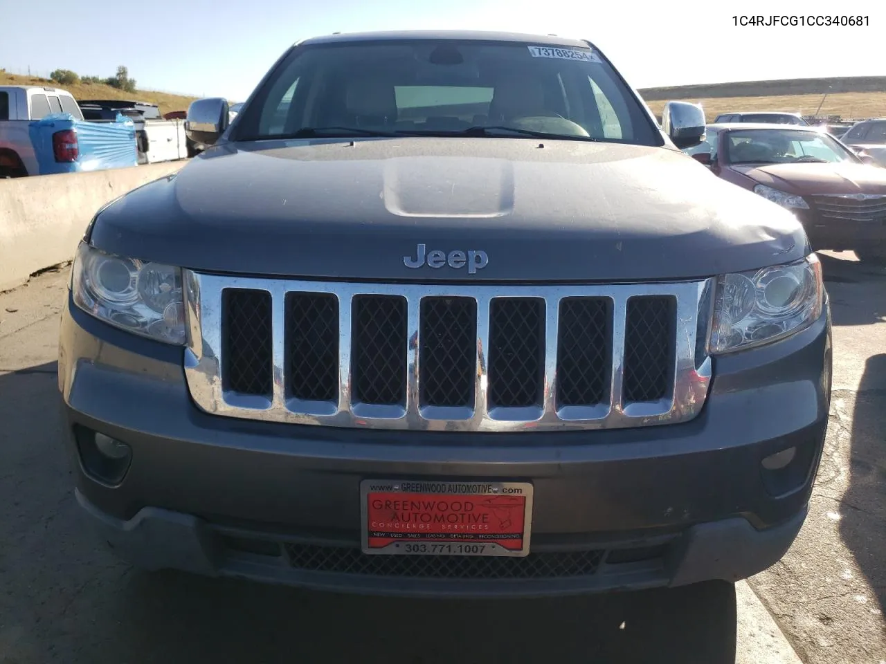 2012 Jeep Grand Cherokee Overland VIN: 1C4RJFCG1CC340681 Lot: 73788254