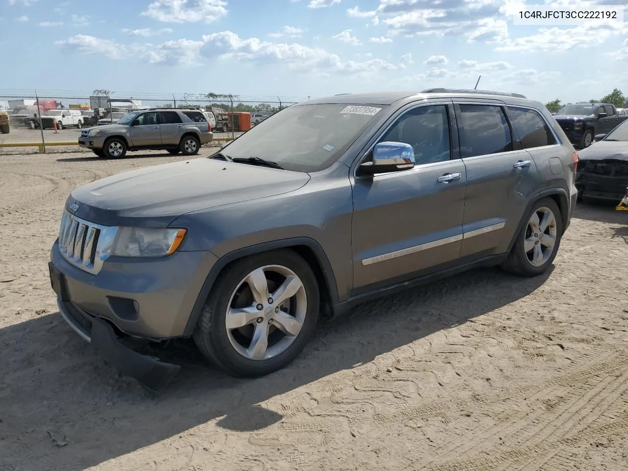 2012 Jeep Grand Cherokee Overland VIN: 1C4RJFCT3CC222192 Lot: 73837954