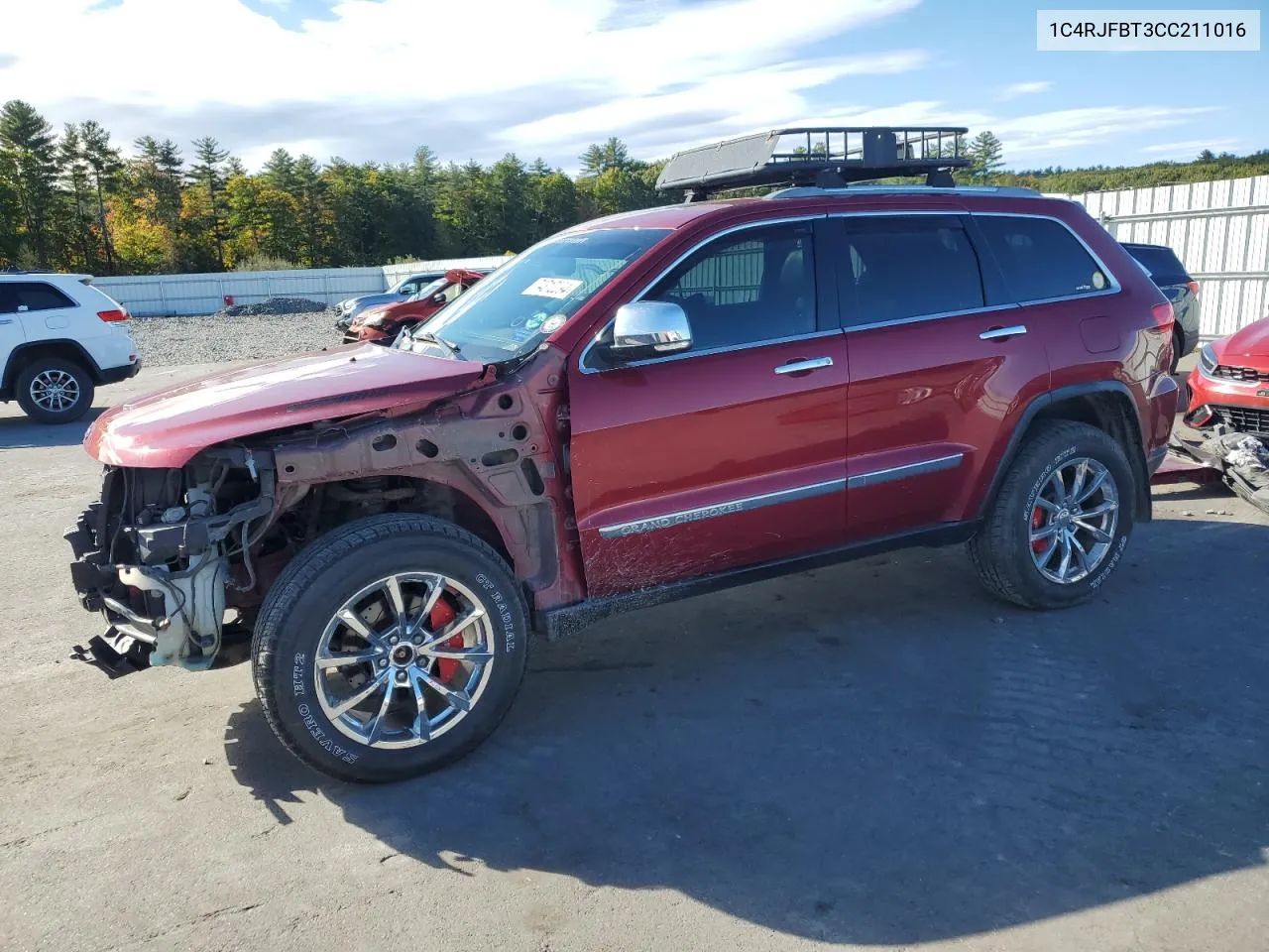 2012 Jeep Grand Cherokee Limited VIN: 1C4RJFBT3CC211016 Lot: 74312294