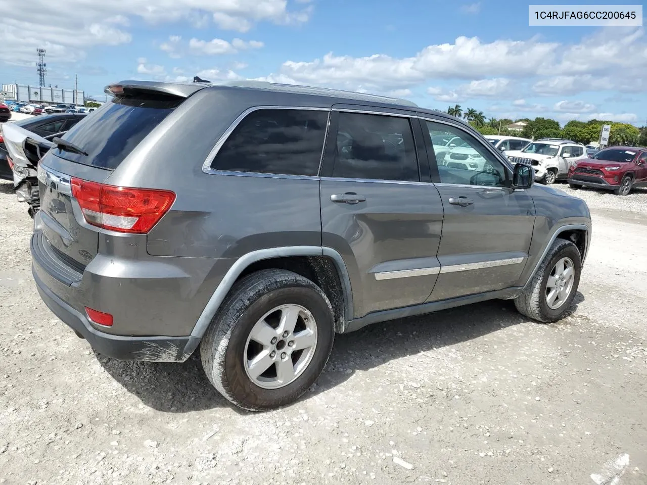 2012 Jeep Grand Cherokee Laredo VIN: 1C4RJFAG6CC200645 Lot: 74469104