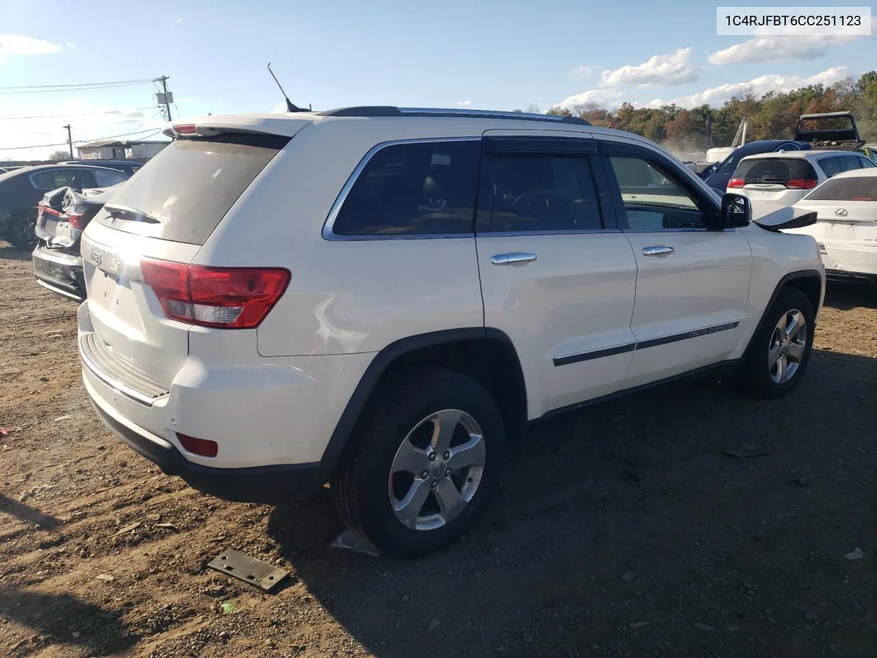 2012 Jeep Grand Cherokee Limited VIN: 1C4RJFBT6CC251123 Lot: 74760724