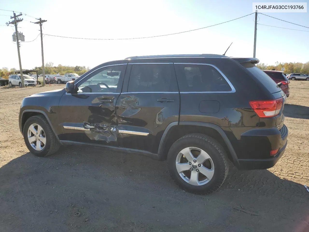 2012 Jeep Grand Cherokee Laredo VIN: 1C4RJFAG3CC193766 Lot: 75606094