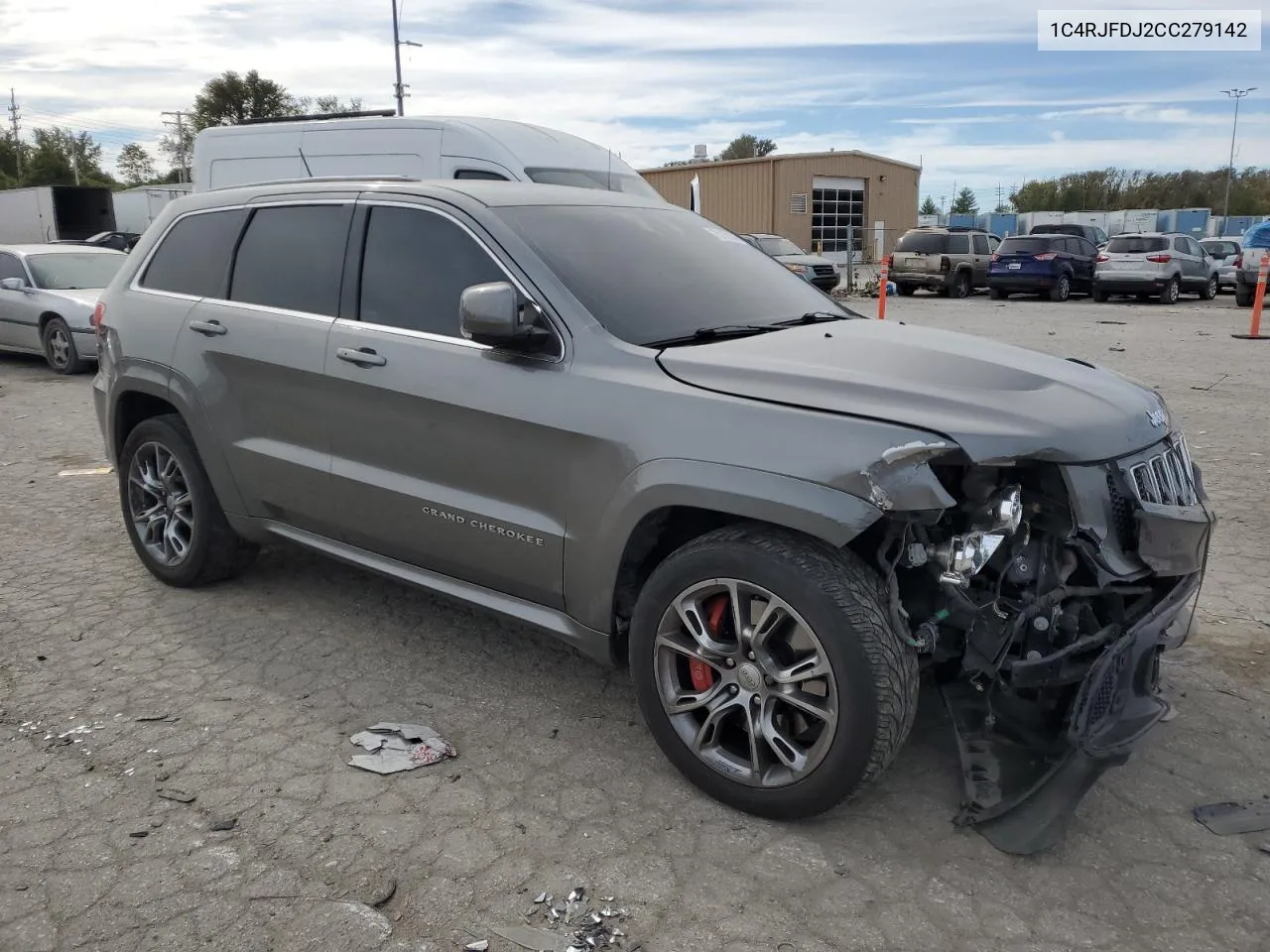 2012 Jeep Grand Cherokee Srt-8 VIN: 1C4RJFDJ2CC279142 Lot: 75718004