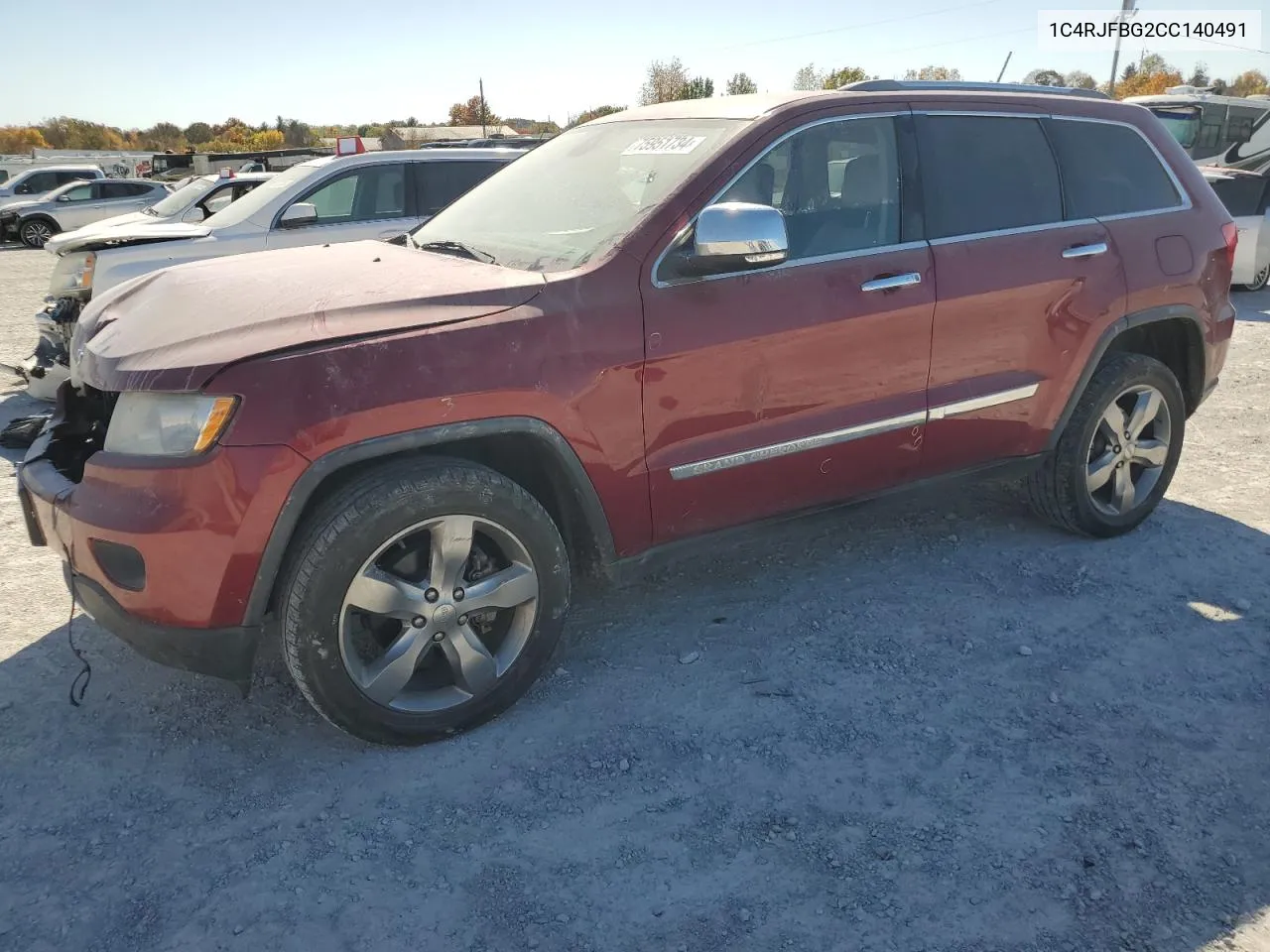 2012 Jeep Grand Cherokee Limited VIN: 1C4RJFBG2CC140491 Lot: 75951734