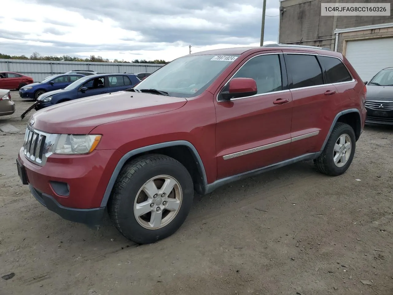 2012 Jeep Grand Cherokee Laredo VIN: 1C4RJFAG8CC160326 Lot: 75971824