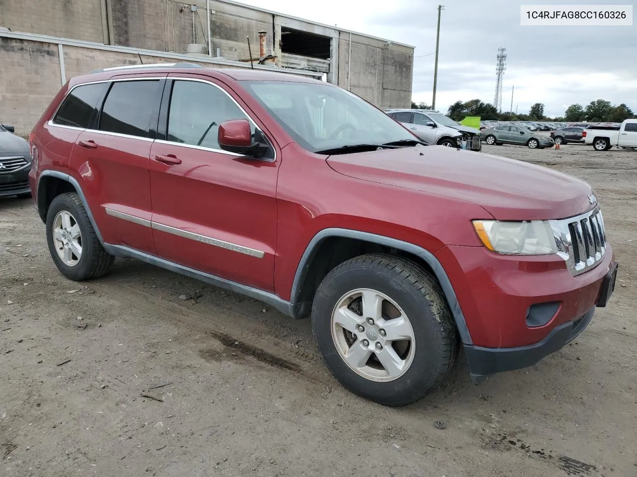 2012 Jeep Grand Cherokee Laredo VIN: 1C4RJFAG8CC160326 Lot: 75971824