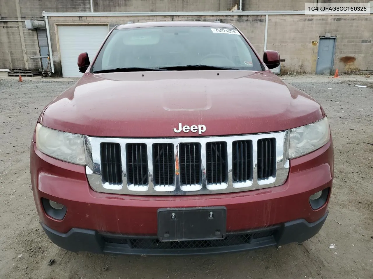 2012 Jeep Grand Cherokee Laredo VIN: 1C4RJFAG8CC160326 Lot: 75971824