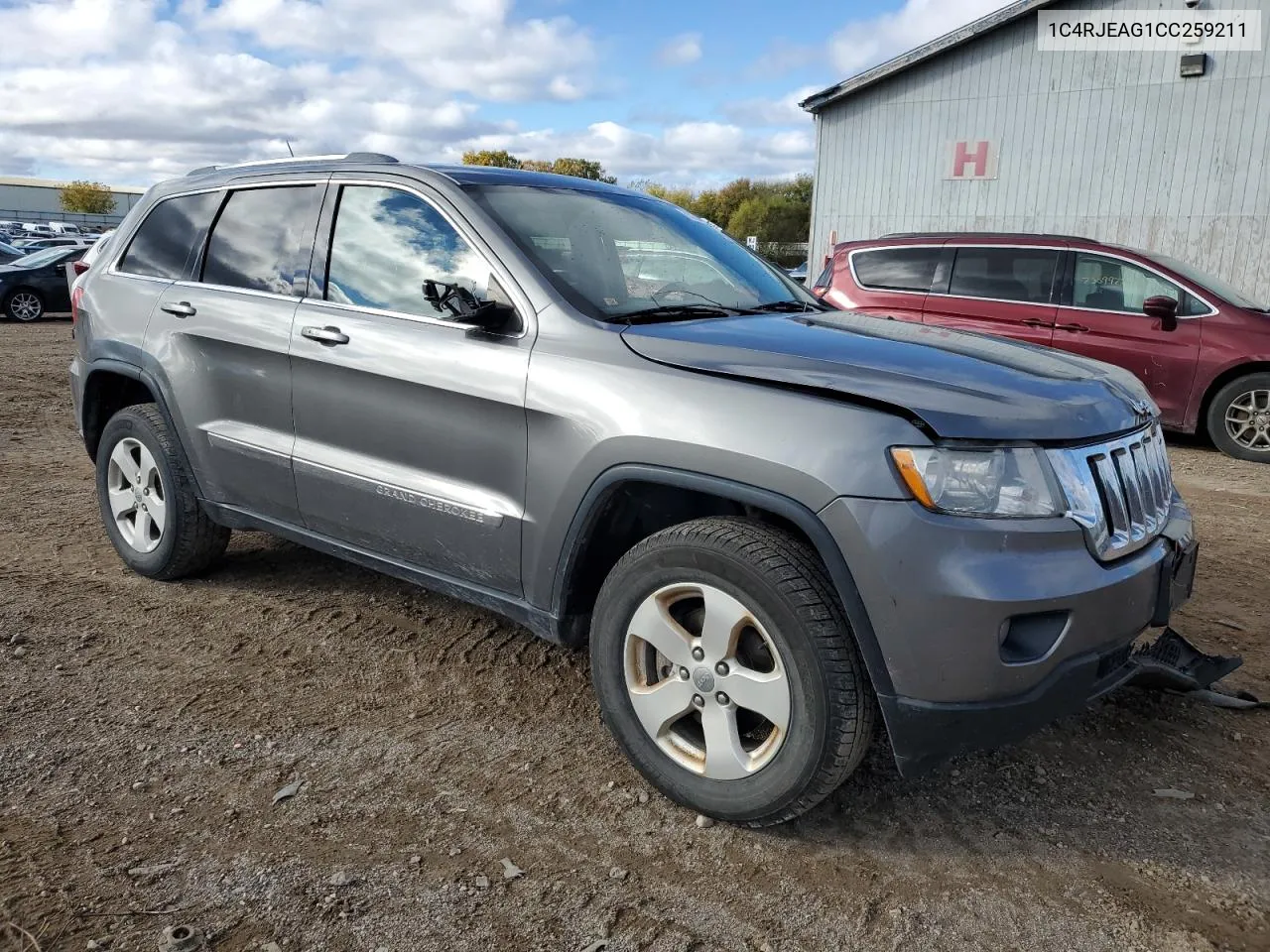 1C4RJEAG1CC259211 2012 Jeep Grand Cherokee Laredo