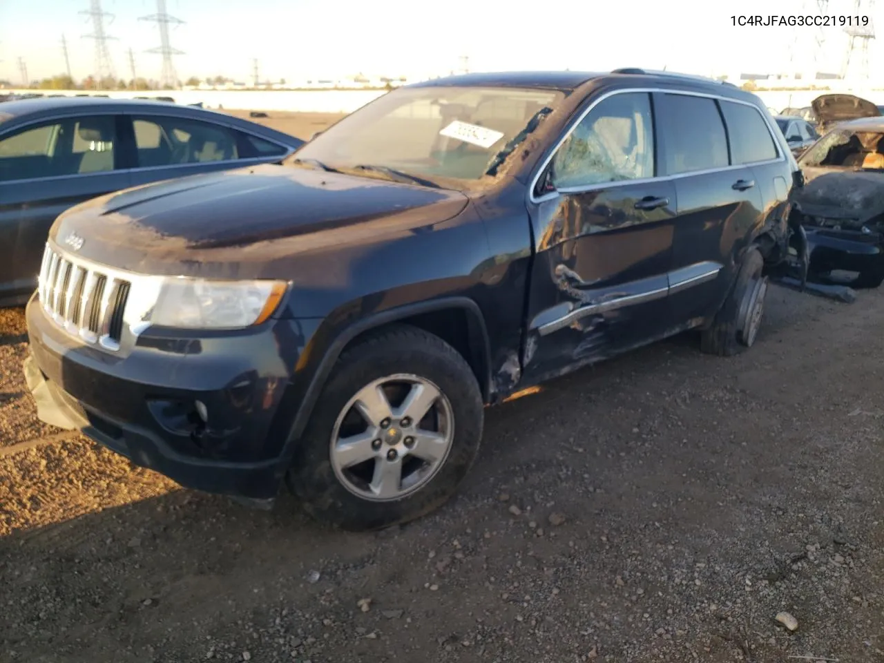 2012 Jeep Grand Cherokee Laredo VIN: 1C4RJFAG3CC219119 Lot: 76555424