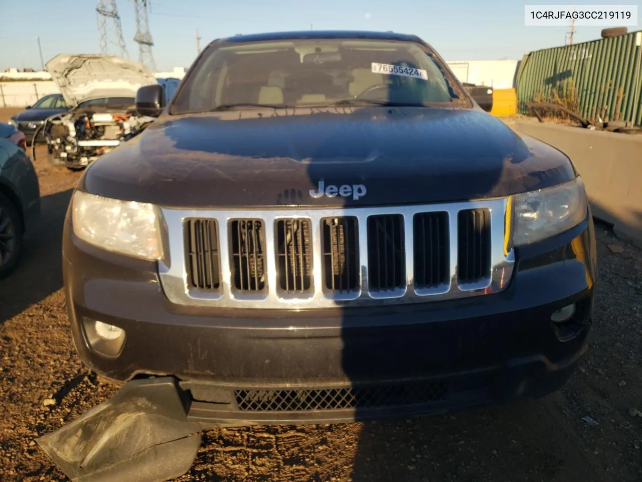 2012 Jeep Grand Cherokee Laredo VIN: 1C4RJFAG3CC219119 Lot: 76555424