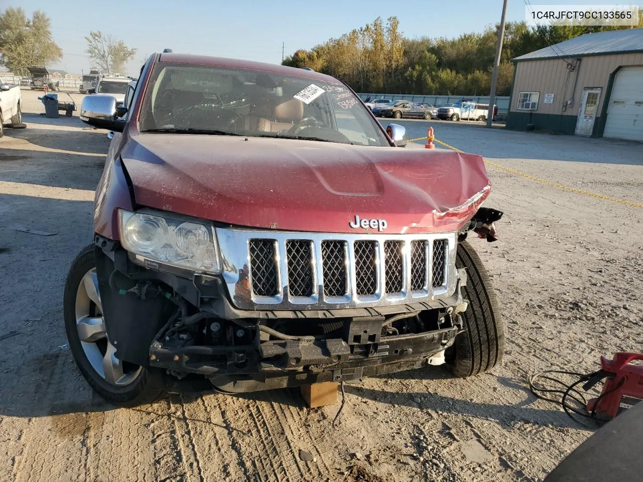 2012 Jeep Grand Cherokee Overland VIN: 1C4RJFCT9CC133565 Lot: 76613534