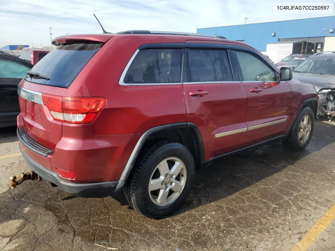 2012 Jeep Grand Cherokee Laredo VIN: 1C4RJFAG7CC250597 Lot: 77011534